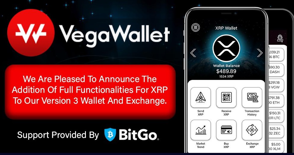 Добавление XRP на VegaWallet
